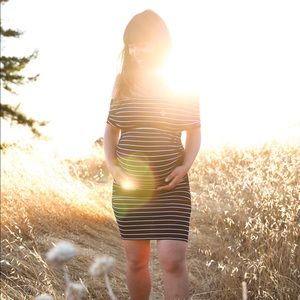 Ripe off the shoulder maternity dress